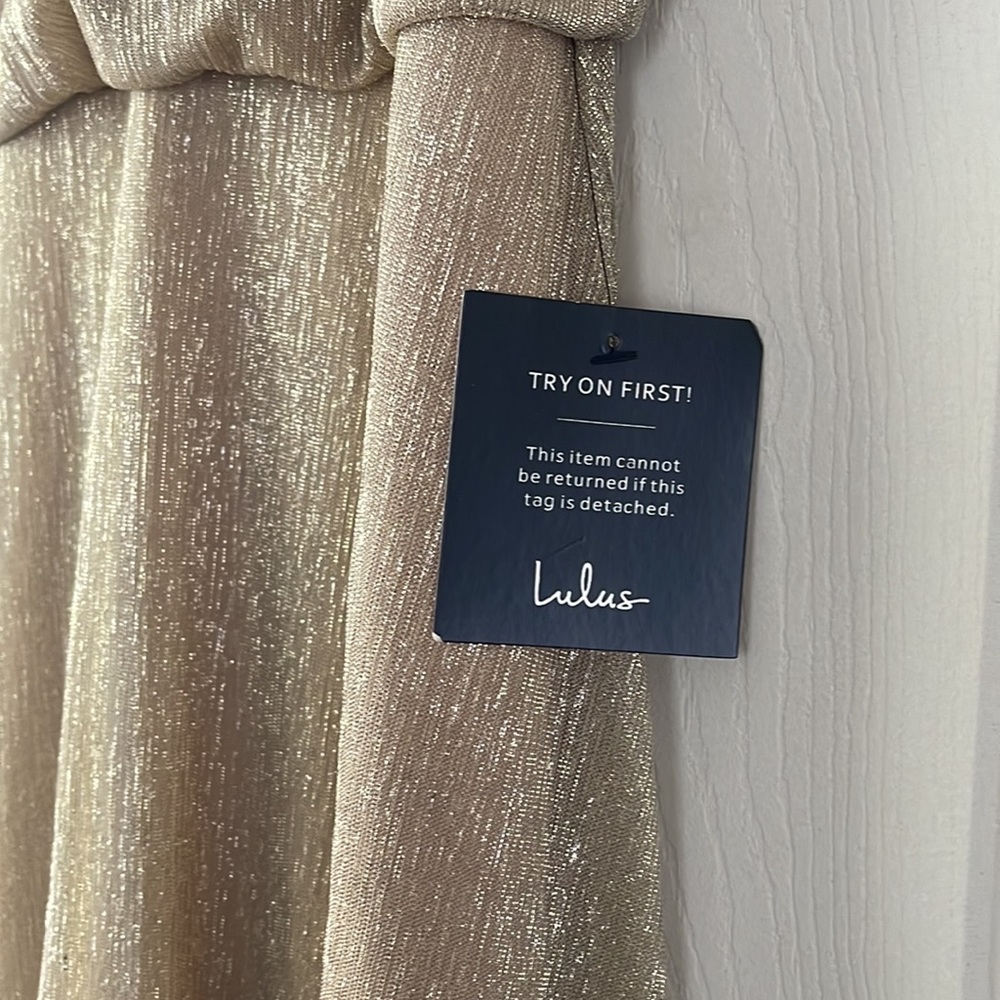 LULUS GOLD DRESS!! - Picture 3 of 5